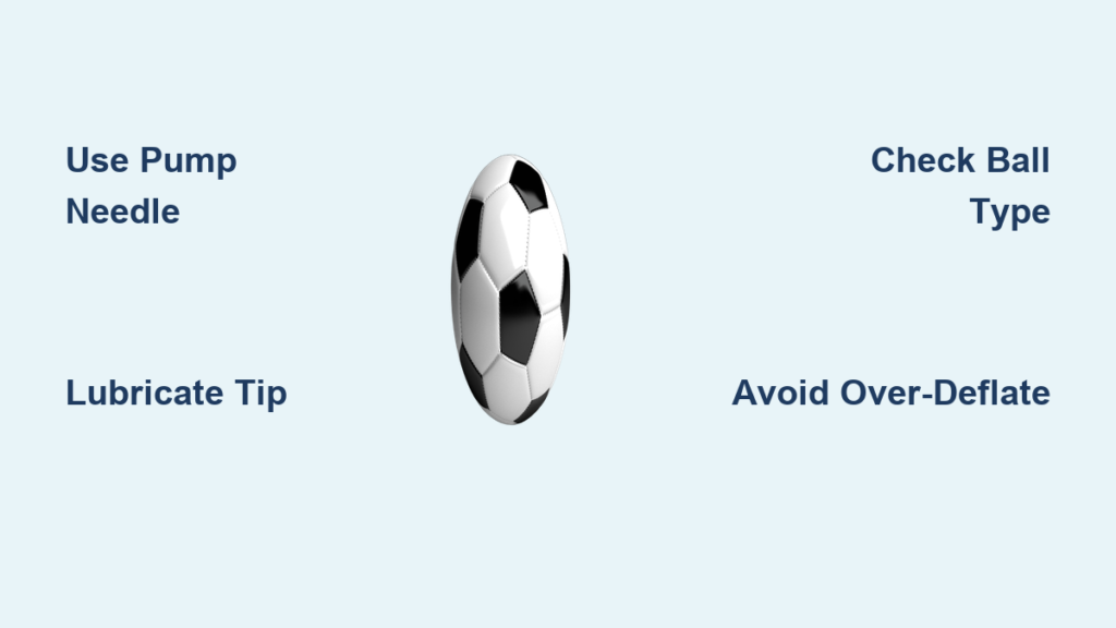 How to Deflate a Soccer Ball Quickly